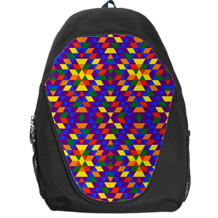 Gay Pride Geometric Diamond Pattern Backpack Bag