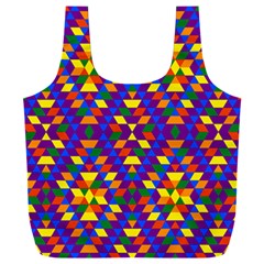 Gay Pride Geometric Diamond Pattern Full Print Recycle Bag (xxl)