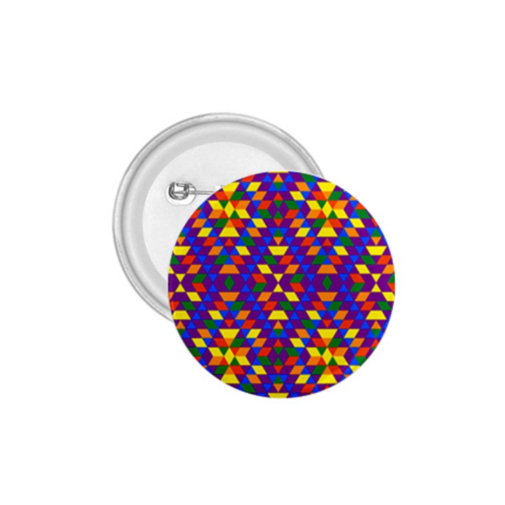 Gay Pride Geometric Diamond Pattern 1.75  Buttons