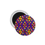 Gay Pride Geometric Diamond Pattern 1.75  Magnets Front