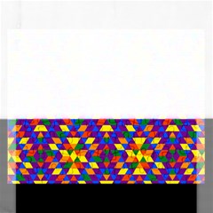 Gay Pride Geometric Diamond Pattern Rectangular Jigsaw Puzzl by VernenInk