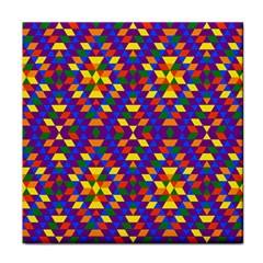 Gay Pride Geometric Diamond Pattern Face Towel by VernenInk