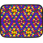 Gay Pride Geometric Diamond Pattern Fleece Blanket (Mini) 35 x27  Blanket