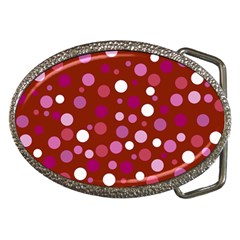 Lesbian Pride Flag Scattered Polka Dots Belt Buckles