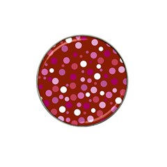 Lesbian Pride Flag Scattered Polka Dots Hat Clip Ball Marker