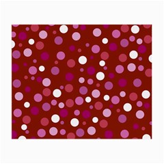 Lesbian Pride Flag Scattered Polka Dots Small Glasses Cloth (2 Sides) by VernenInk