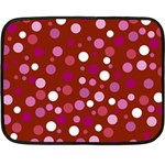 Lesbian Pride Flag Scattered Polka Dots Double Sided Fleece Blanket (Mini)  35 x27  Blanket Front