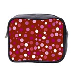 Lesbian Pride Flag Scattered Polka Dots Mini Toiletries Bag (Two Sides) Front