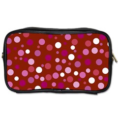 Lesbian Pride Flag Scattered Polka Dots Toiletries Bag (Two Sides)