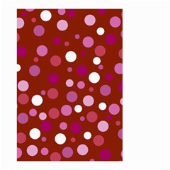 Lesbian Pride Flag Scattered Polka Dots Small Garden Flag (two Sides) by VernenInk