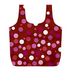 Lesbian Pride Flag Scattered Polka Dots Full Print Recycle Bag (L)