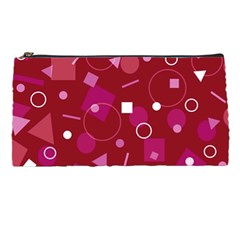 Lesbian Pride Flag Retro Shapes Pattern Pencil Case by VernenInk