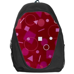 Lesbian Pride Flag Retro Shapes Pattern Backpack Bag by VernenInk