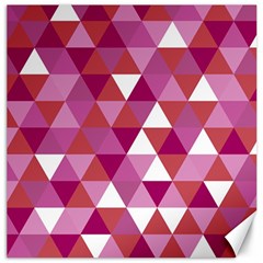 Lesbian Pride Alternating Triangles Canvas 12  X 12  by VernenInk