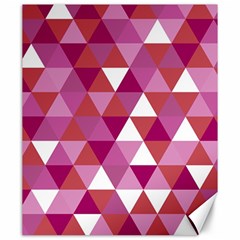 Lesbian Pride Alternating Triangles Canvas 20  X 24  by VernenInk