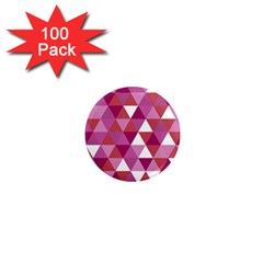 Lesbian Pride Alternating Triangles 1  Mini Magnets (100 Pack)  by VernenInk