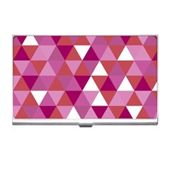 Lesbian Pride Alternating Triangles Business Card Holder by VernenInk