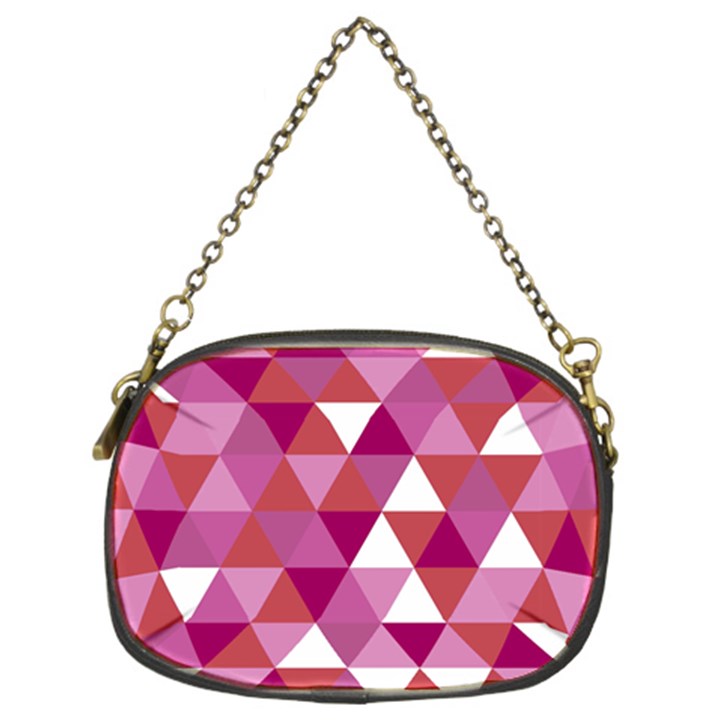 Lesbian Pride Alternating Triangles Chain Purse (Two Sides)