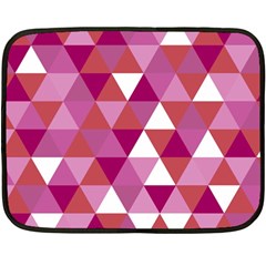 Lesbian Pride Alternating Triangles Fleece Blanket (mini) by VernenInk