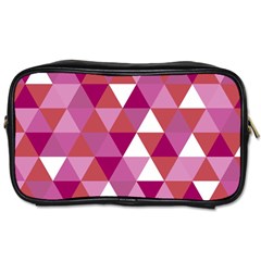 Lesbian Pride Alternating Triangles Toiletries Bag (one Side) by VernenInk