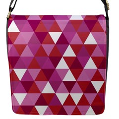 Lesbian Pride Alternating Triangles Flap Closure Messenger Bag (s) by VernenInk