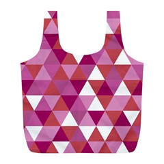 Lesbian Pride Alternating Triangles Full Print Recycle Bag (l) by VernenInk