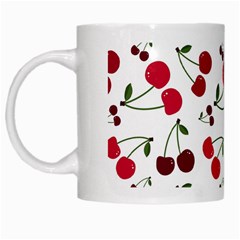 Cute Cherry Pattern White Mugs by TastefulDesigns