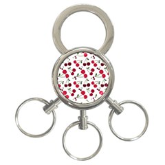 Cute Cherry Pattern 3-ring Key Chain by TastefulDesigns