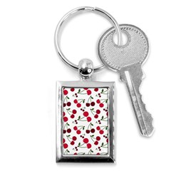 Cute Cherry Pattern Key Chain (rectangle) by TastefulDesigns