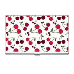 Cute Cherry Pattern Business Card Holder by TastefulDesigns