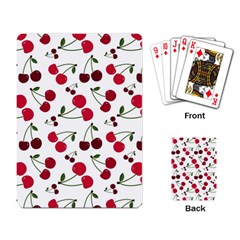 Cute Cherry Pattern Playing Cards Single Design (rectangle)