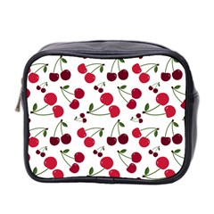 Cute Cherry Pattern Mini Toiletries Bag (two Sides) by TastefulDesigns