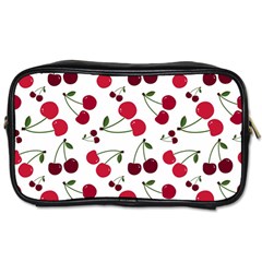 Cute Cherry Pattern Toiletries Bag (one Side) by TastefulDesigns