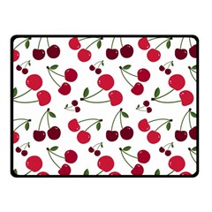 Cute Cherry Pattern Fleece Blanket (small) by TastefulDesigns