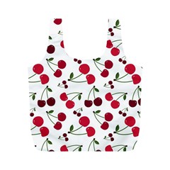 Cute Cherry Pattern Full Print Recycle Bag (m) by TastefulDesigns