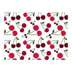 Cute Cherry Pattern Double Sided Flano Blanket (mini)  by TastefulDesigns