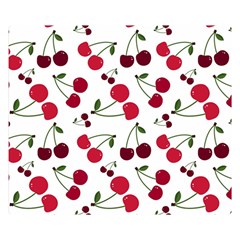 Cute Cherry Pattern Double Sided Flano Blanket (small)  by TastefulDesigns