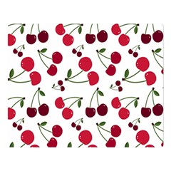 Cute Cherry Pattern Double Sided Flano Blanket (large)  by TastefulDesigns