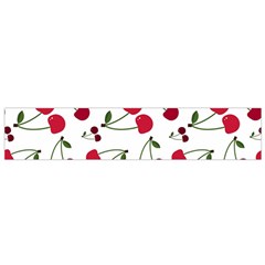 Cute Cherry Pattern Small Flano Scarf