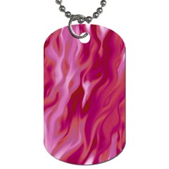 Lesbian Pride Abstract Smokey Shapes Dog Tag (one Side) by VernenInk