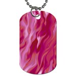 Lesbian Pride Abstract Smokey Shapes Dog Tag (One Side) Front