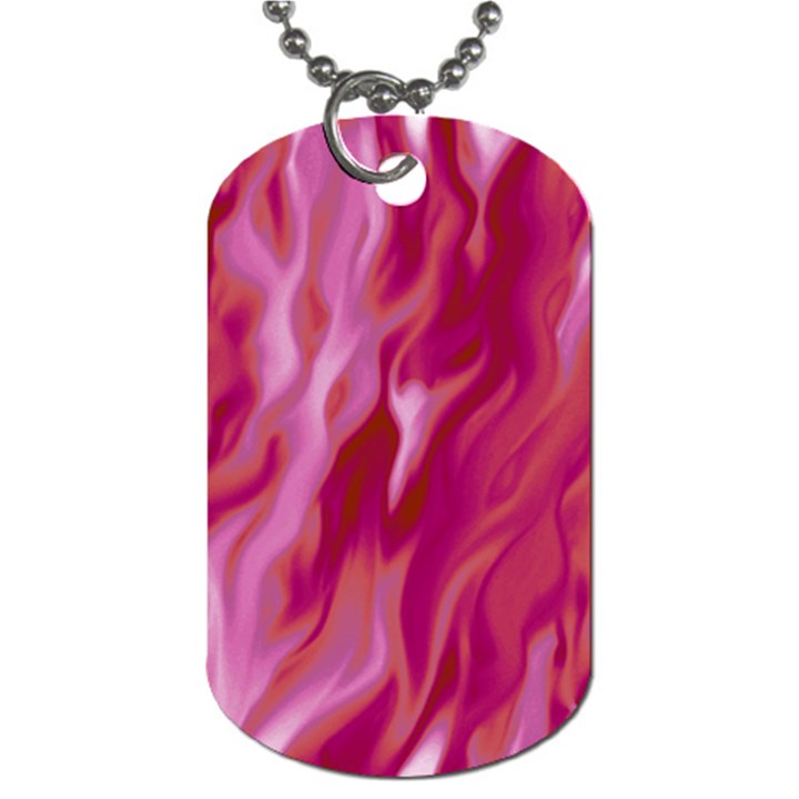 Lesbian Pride Abstract Smokey Shapes Dog Tag (One Side)