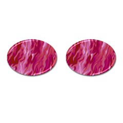 Lesbian Pride Abstract Smokey Shapes Cufflinks (oval) by VernenInk