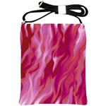 Lesbian Pride Abstract Smokey Shapes Shoulder Sling Bag Front