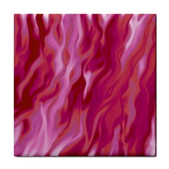 Lesbian Pride Abstract Smokey Shapes Tile Coaster by VernenInk