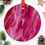 Lesbian Pride Abstract Smokey Shapes Ornament (Round) Front