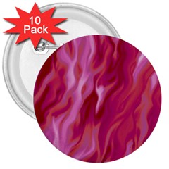 Lesbian Pride Abstract Smokey Shapes 3  Buttons (10 Pack)  by VernenInk