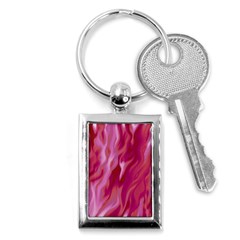 Lesbian Pride Abstract Smokey Shapes Key Chain (rectangle) by VernenInk