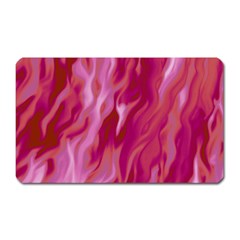 Lesbian Pride Abstract Smokey Shapes Magnet (rectangular) by VernenInk