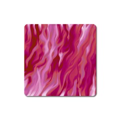 Lesbian Pride Abstract Smokey Shapes Square Magnet by VernenInk